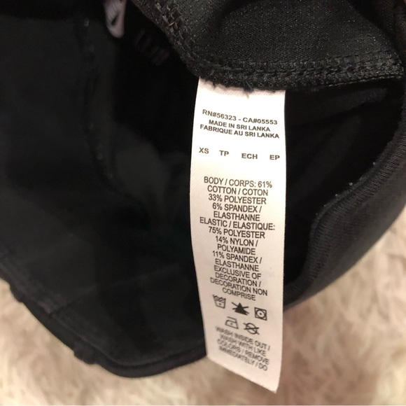 Nike‎ Air Logo Bike Shorts Black White XS - Picture 6 of 9